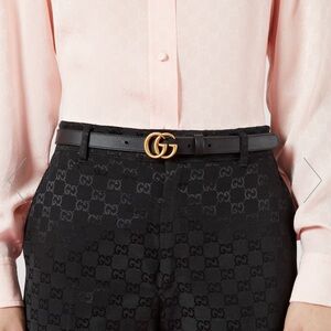 AUTHENTIC GG MARMONT THIN BELT 85